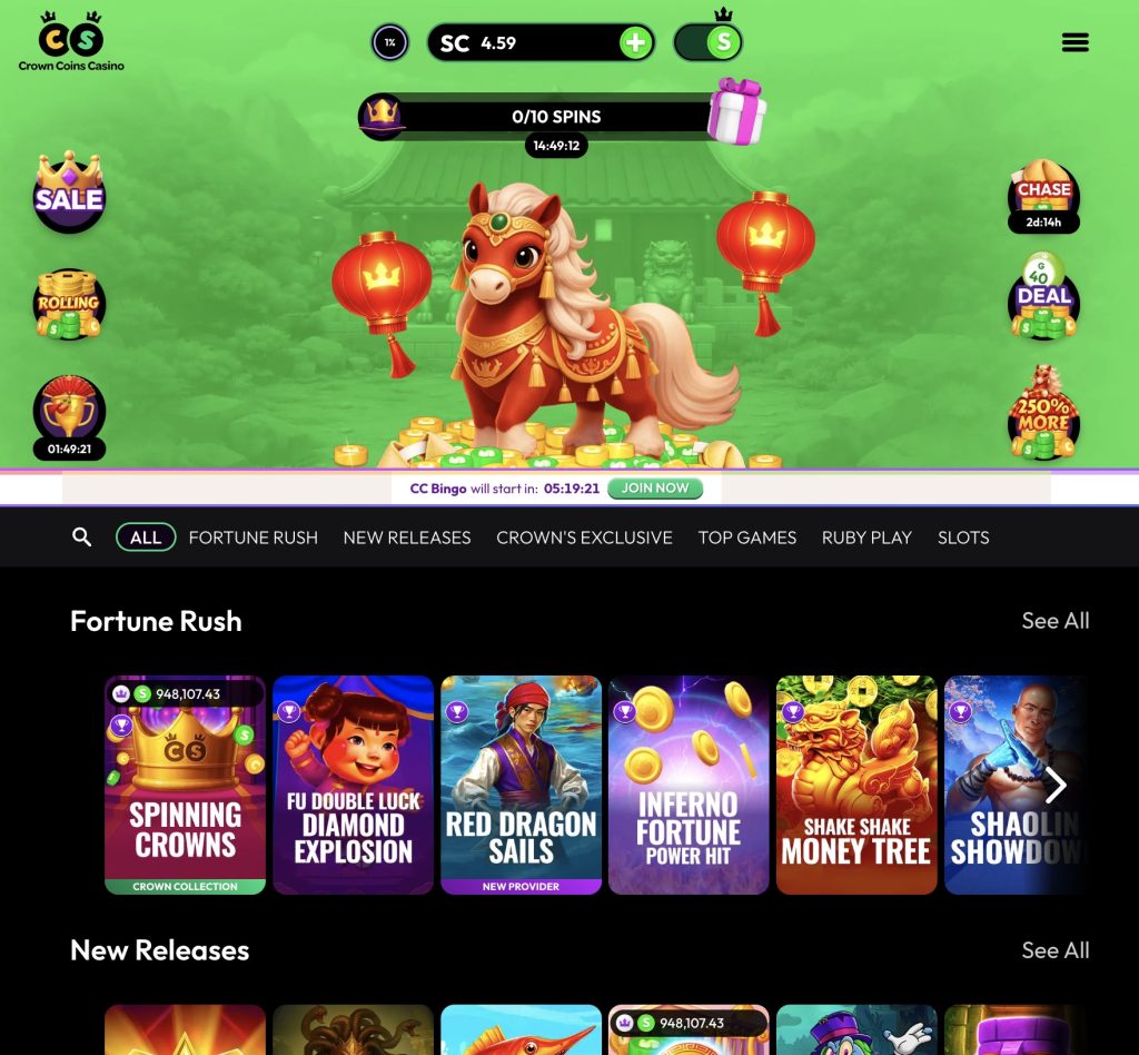 Crown Coins Casino SC Casino for Real Money
